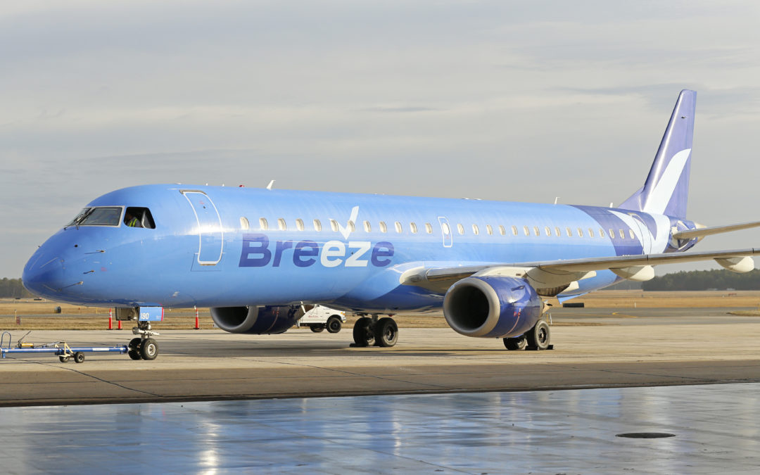 Breeze Airways to Introduce New Nonstop Service to Jacksonville from New Orleans This Summer 