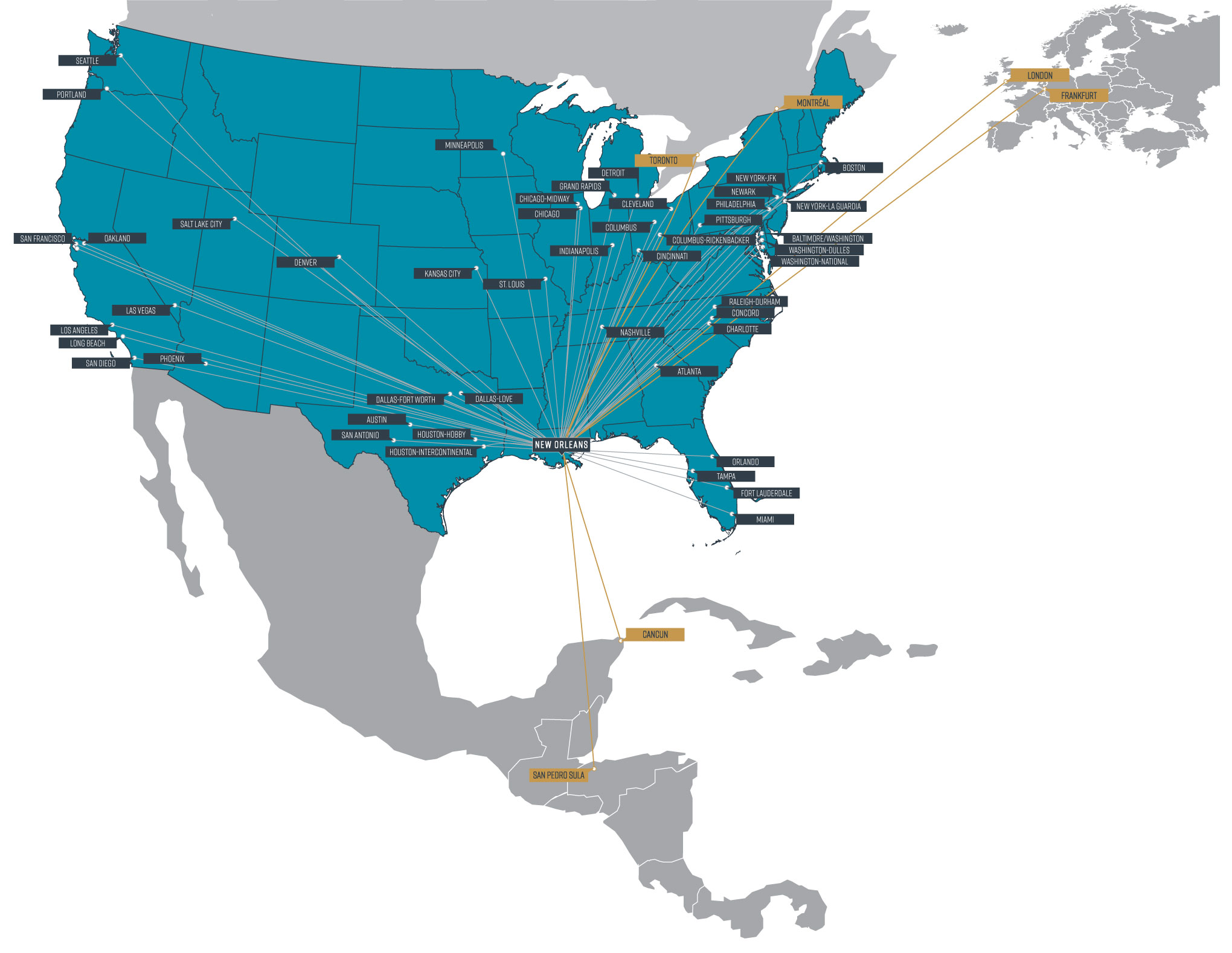 southwest airlines route map 2022